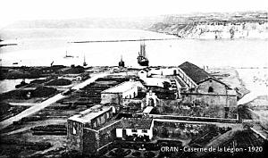 ORAN - PORT - CASERNE DE LA LEGION -1920